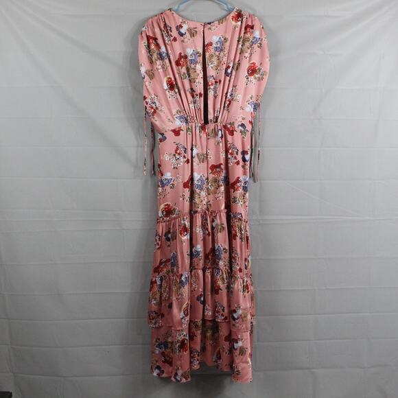 Cinq a Sept Dress Womens 14 Martine Floral Ruffled Maxi Boho Coquette Romantic - Picture 8 of 16